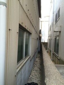 面格子の取付前