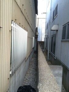 面格子の取付け後