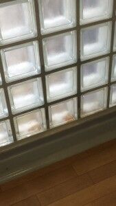 ガラスブロックの交換後