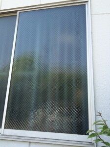 新品のガラスに交換した窓