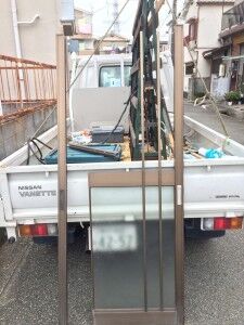 取り付け中