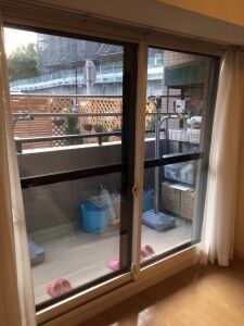 二重窓　取り付け前