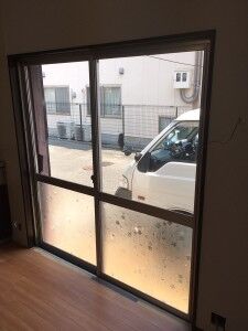 二重窓　取り付け前