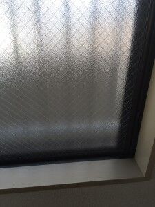 ワイヤー入りガラス　交換後